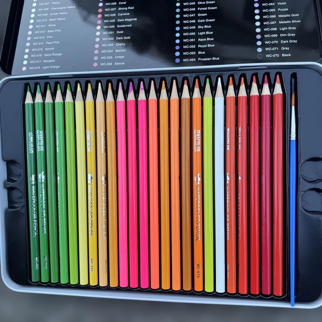 ZENACOLOR 72 WATERCOLOR PENCILS - メルカリ