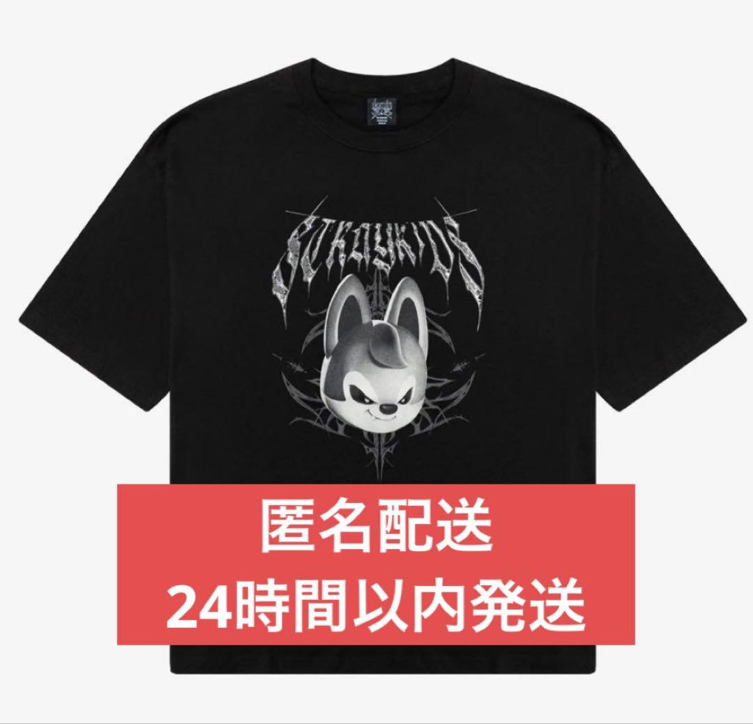 スキズ ポップアップ 闇T バンチャンウルフ straykidsTシャツ