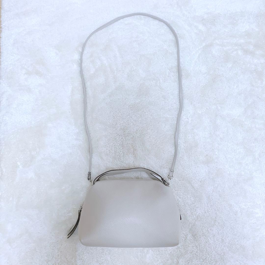 ほぼ未使用♪ジャンニキャリーニ アリファM 2way グレージュ