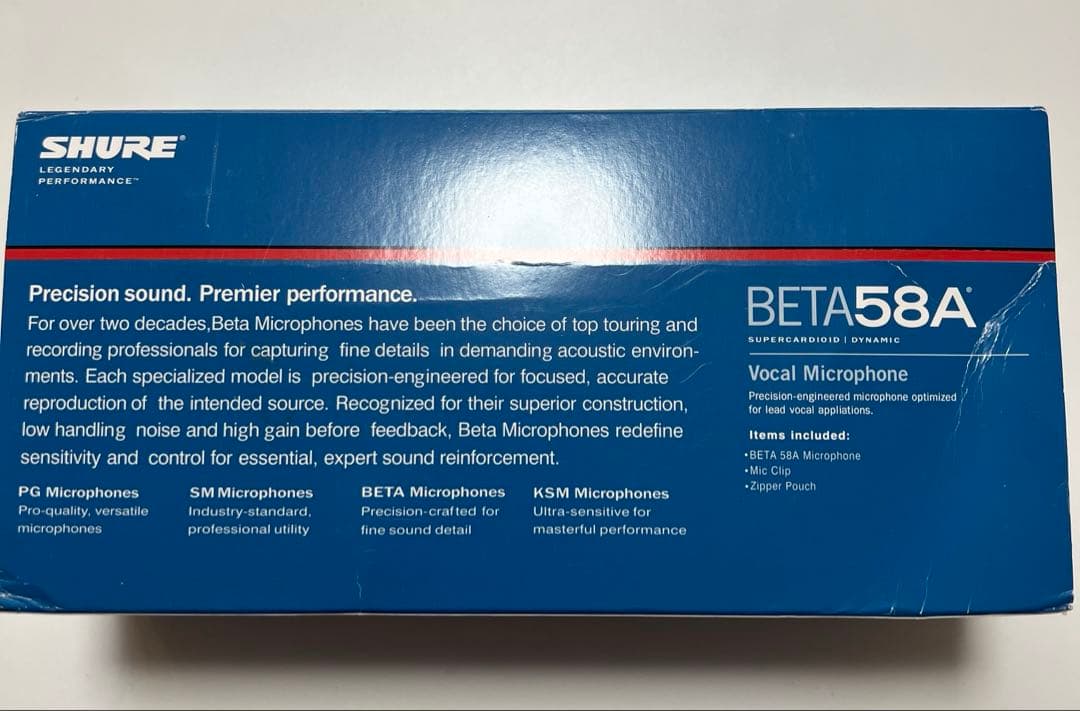 【国内正規品】SHURE BETA 58A ダイナミックマイク