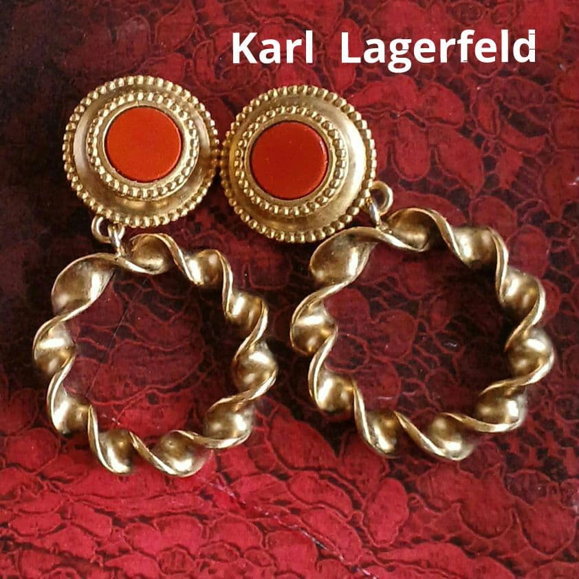 象徴的なカール ラガーフェルド カール 1980 年代のブラックとマット