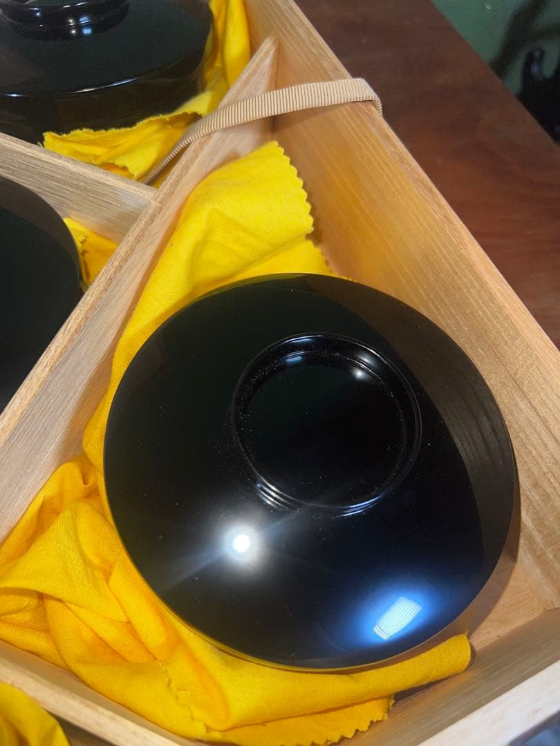 51 高級輪島塗 茶平一斎 作 平椀 5客