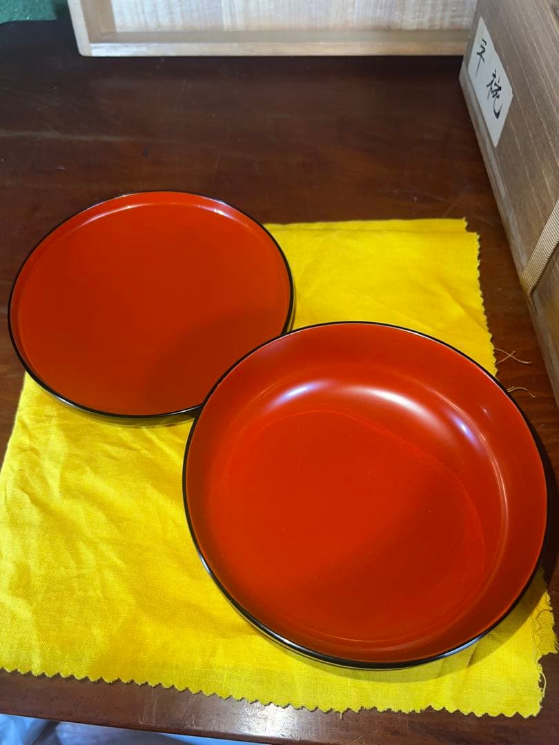 51 高級輪島塗 茶平一斎 作 平椀 5客