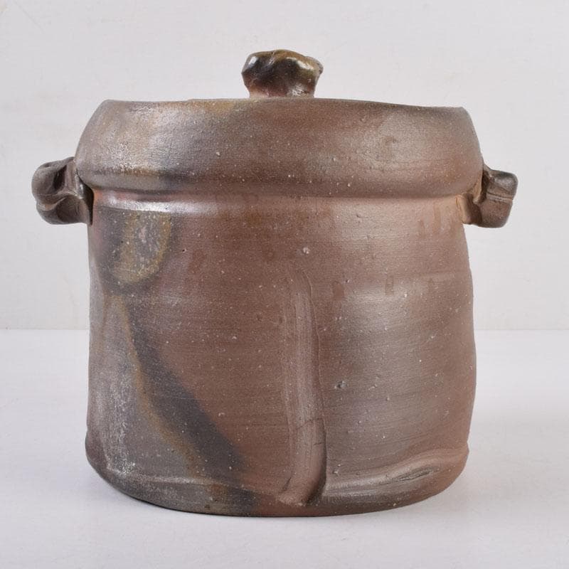 備前焼 木村利正作 双耳水指 共箱 C 8459A - メルカリ