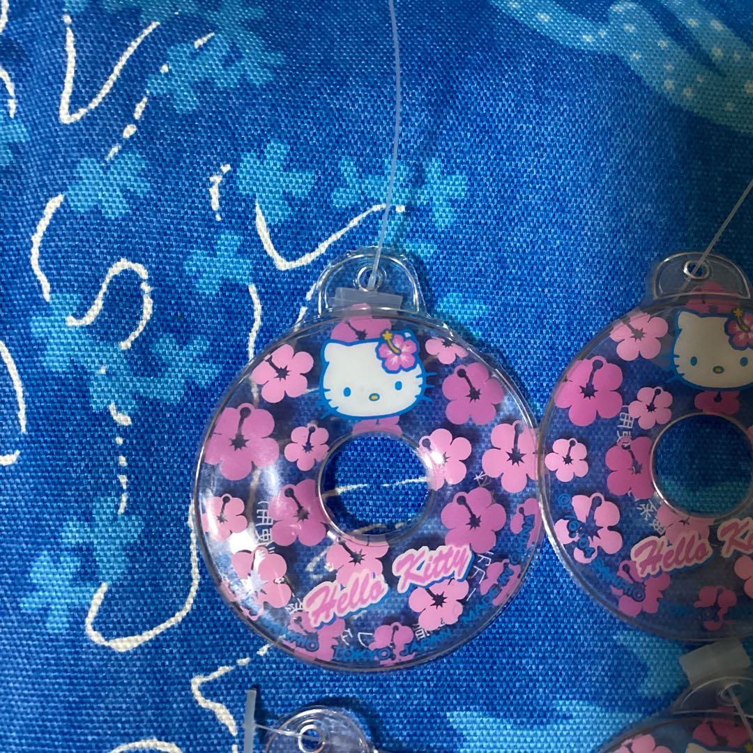 3348ハローキティハワイハイビスカスキティ 浮き輪マスコット