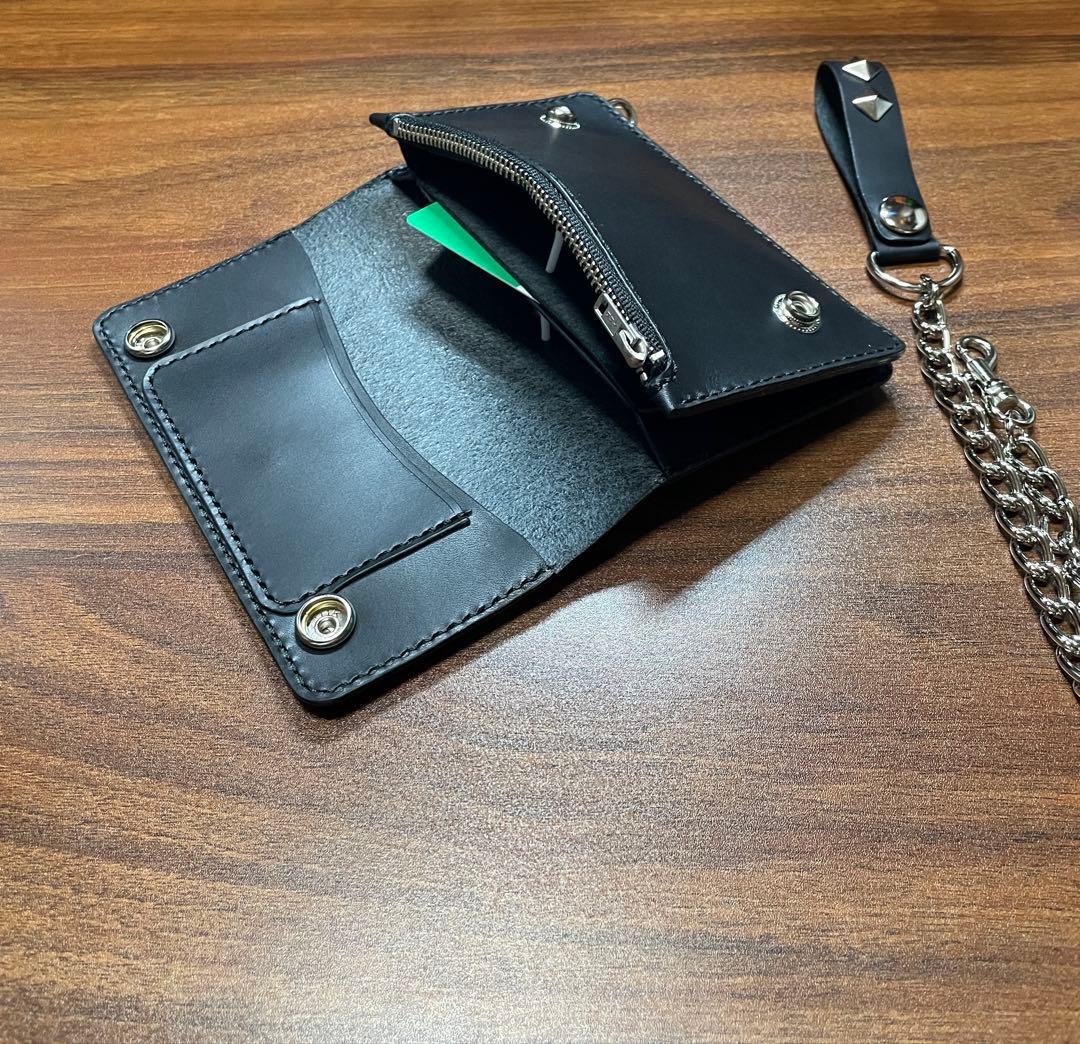 牛革本革ミドルトラッカーウォレット