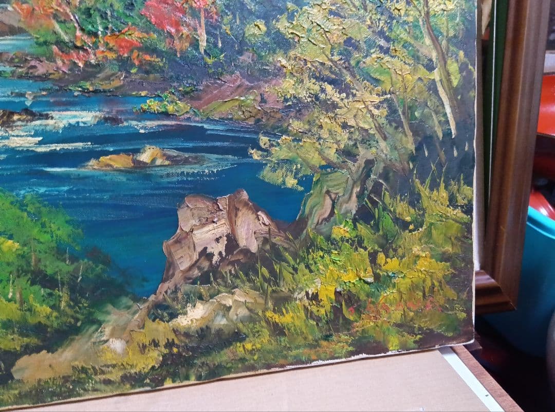 羽沢清水のF12号油彩が逸品です 美術品・アンティーク・コレクション