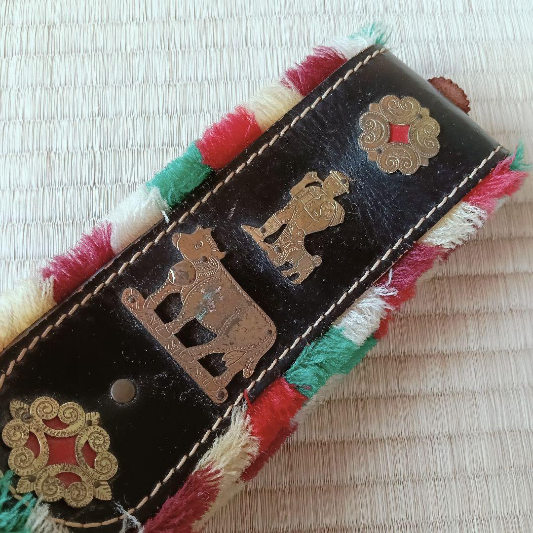 スイス アッペンツェル地方 カウベル 大□真鍮 本革 鐘 牛 民芸品 細工