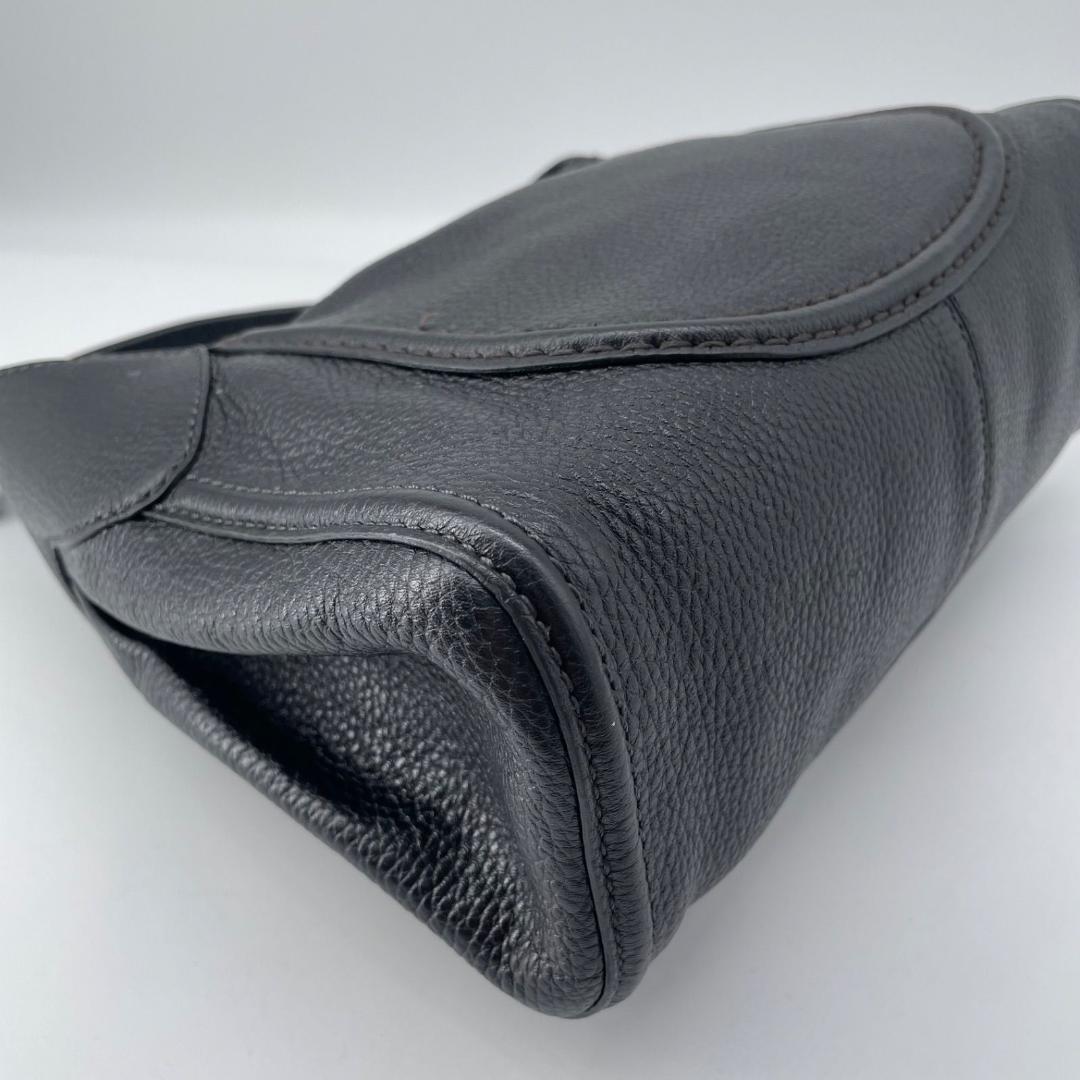 12496✨トッズ ミキー ワンショルダーバッグ 金具 レザー ハンドバッグ