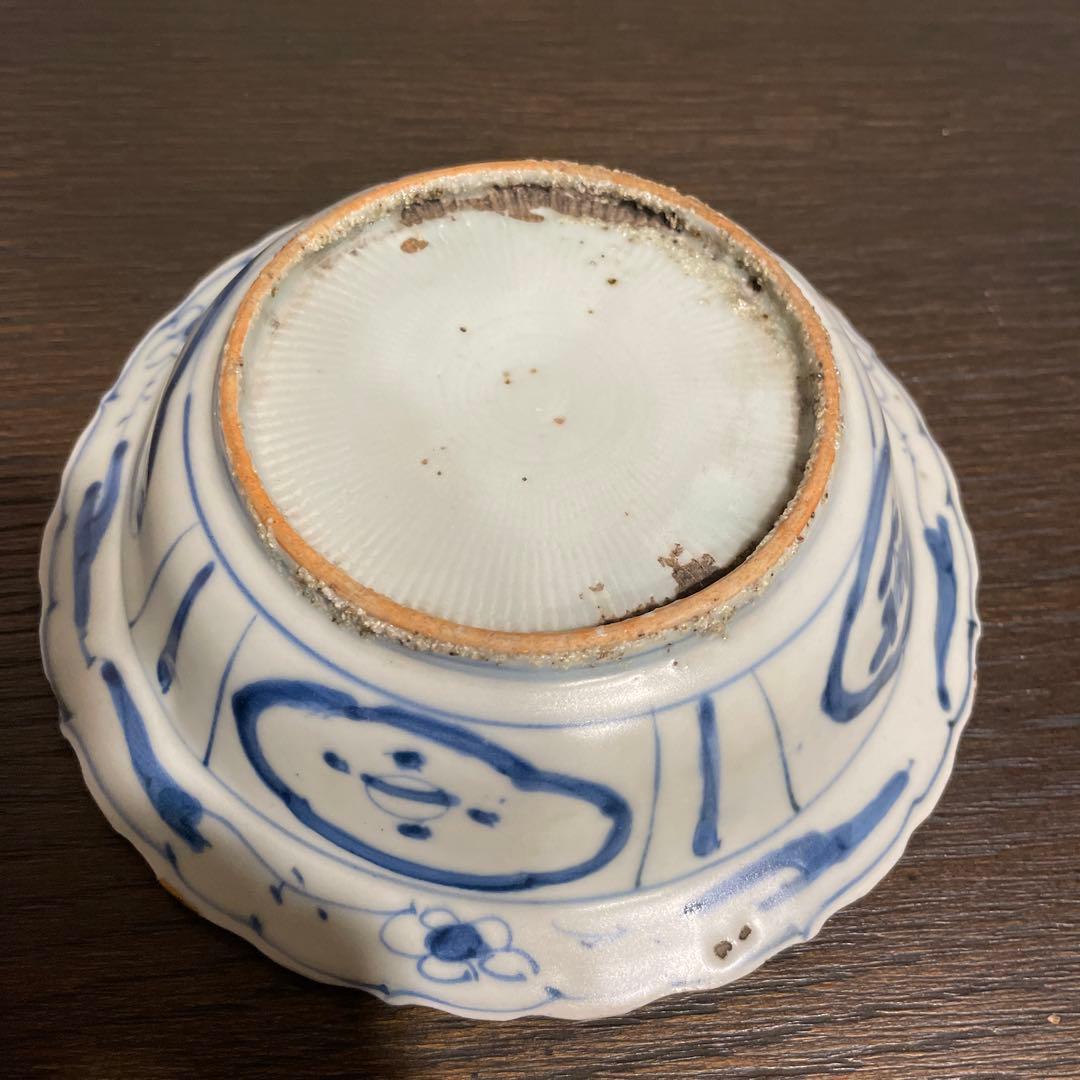 古染付 芙蓉手 兜鉢 茶道