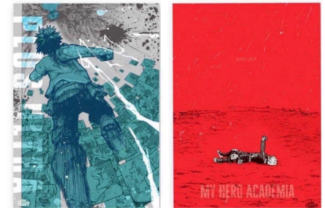 ヒロアカ 原画展 ポスター　3枚セット ヒロアカ 原画展 ポスター 3枚セット 僕のヒーローアカデミア展 堀越