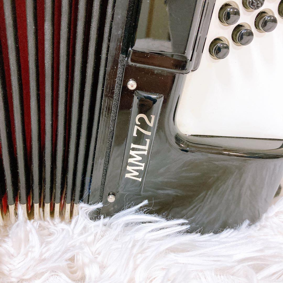 ドイツ製 ヘスミューラー MML72 初心者オススメアコーディオン 鍵盤