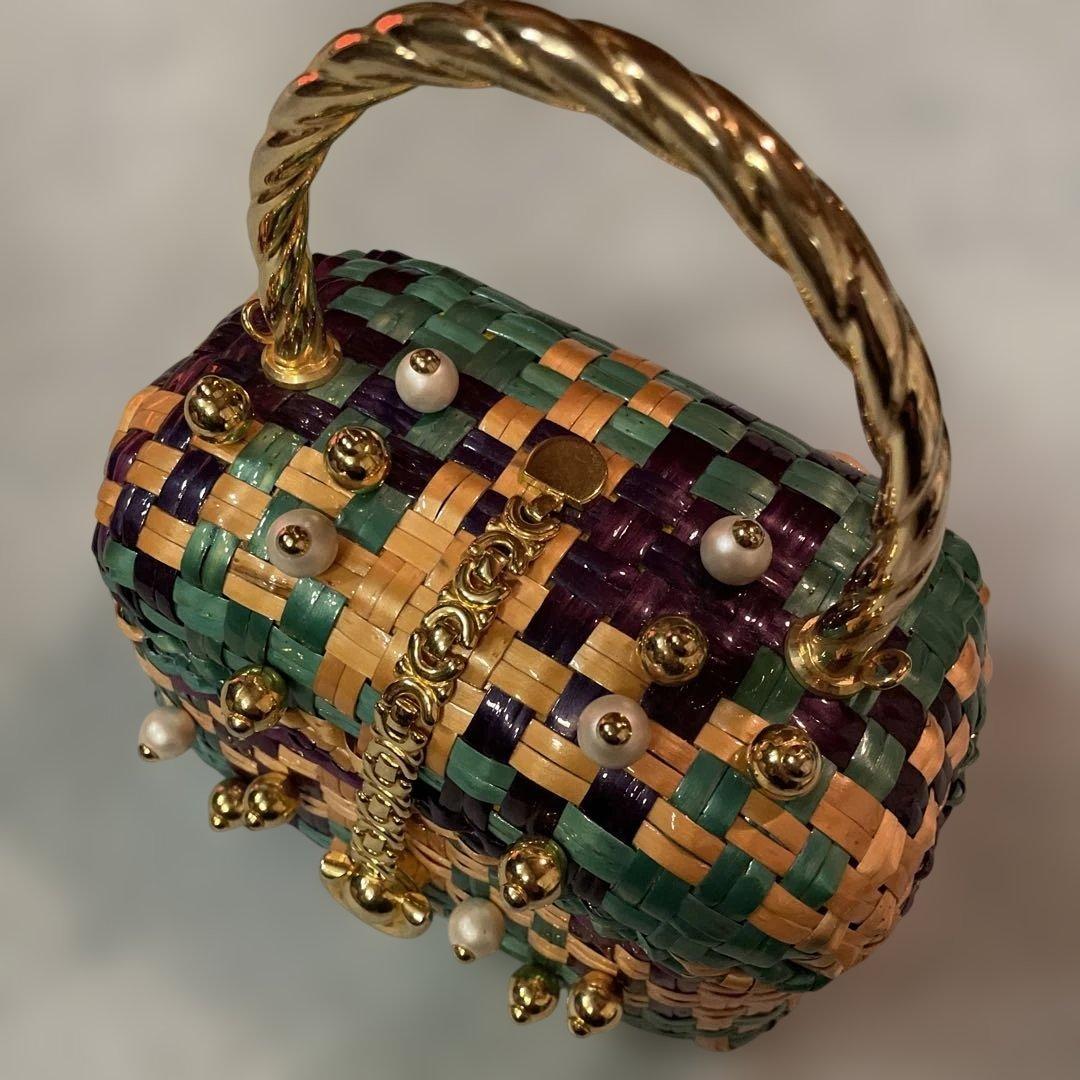 カパフ　パーティバッグ　イタリア製ハンドメイド