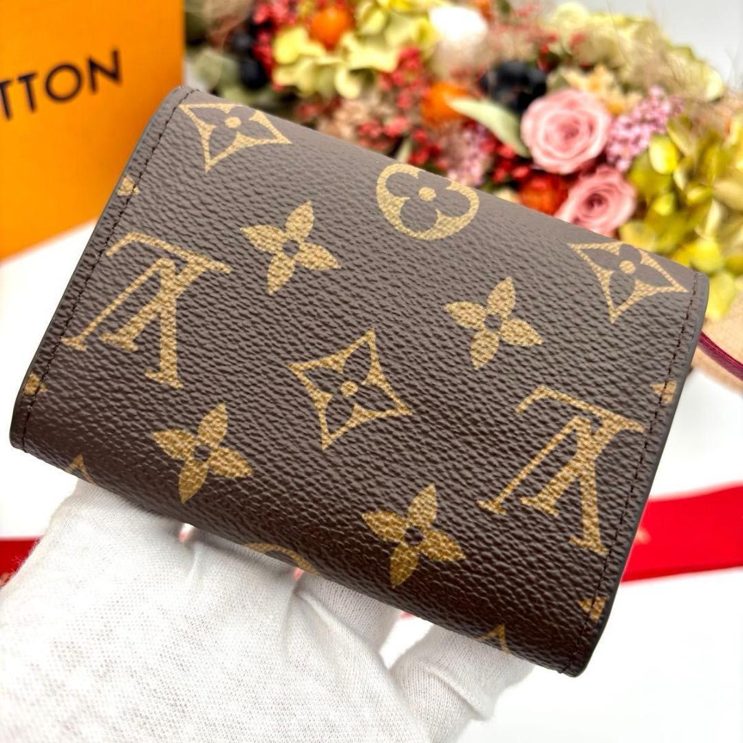 キティ様　ルイヴィトン モノグラム ケース 財布 ポルトモネ ロザリ