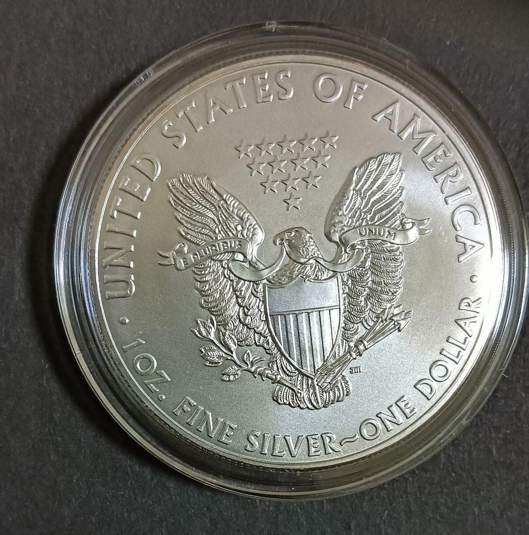 米国イーグル銀貨(1oz)カプセル入り