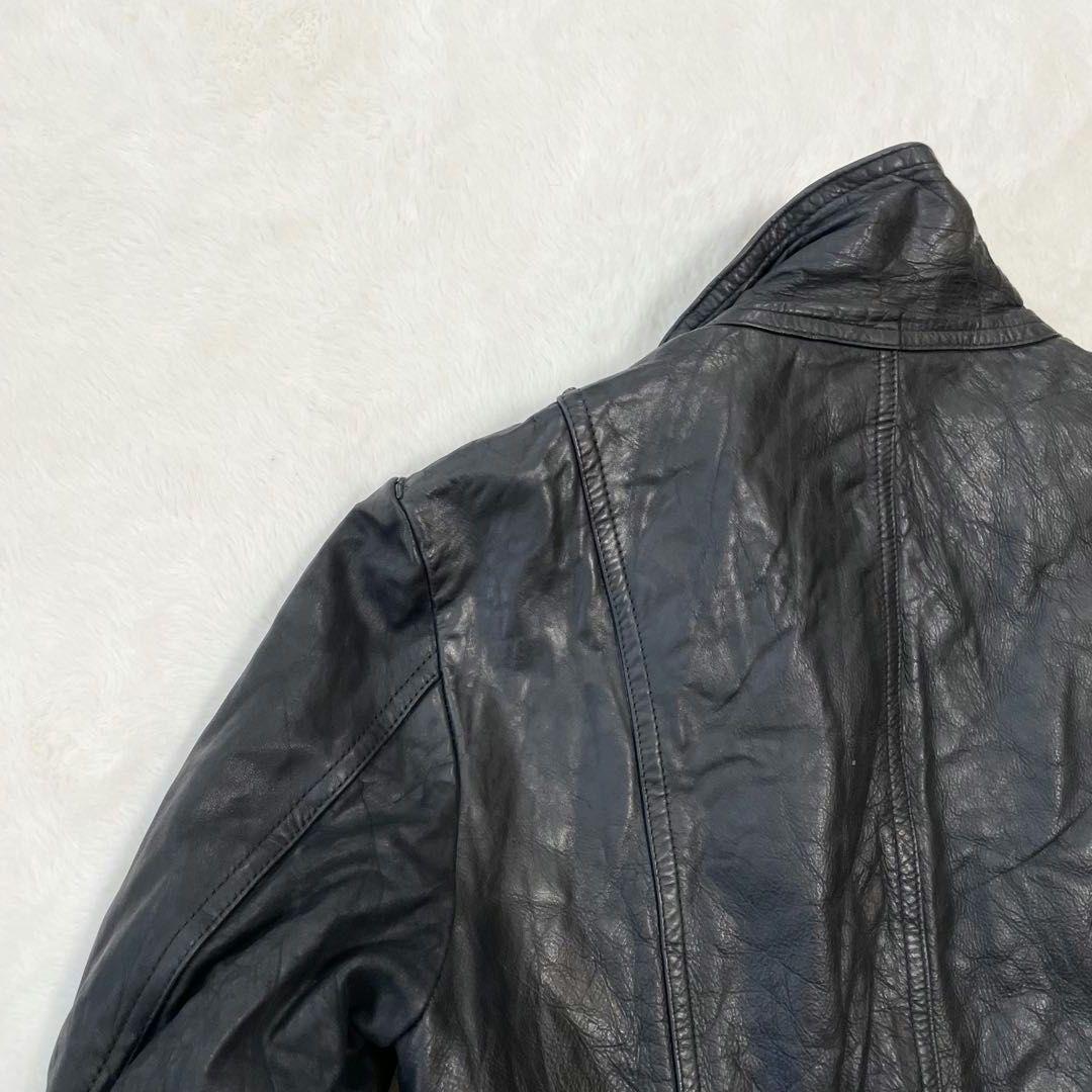 ✨️希少馬革L〜LL相当✨️shellac レザージャケット シングルライダース