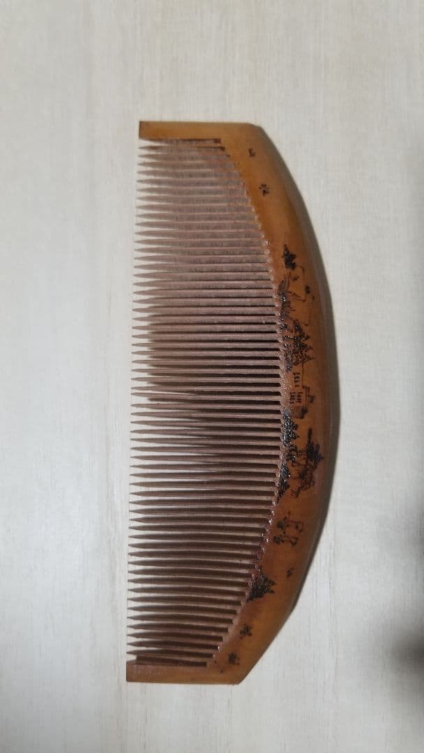極希少品 中国 アンティーク☆木製彫刻櫛 コレクション品 天然木 古玩