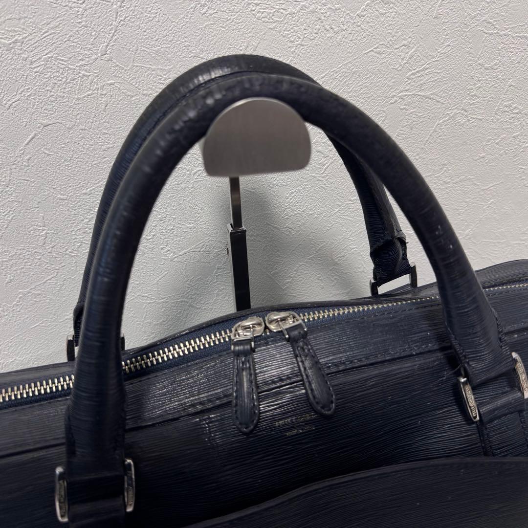 ペッレモルビダ キャピターノ 2wayビジネスバック ネイビー レザー A4PC