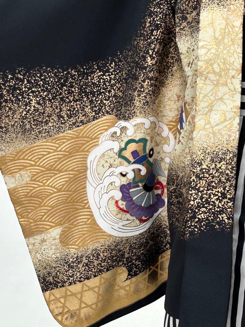 miiー❁ 七五三3歳 羽織・紐・着物・長襦袢・袴・帯・懐剣・ 肩上げ済み