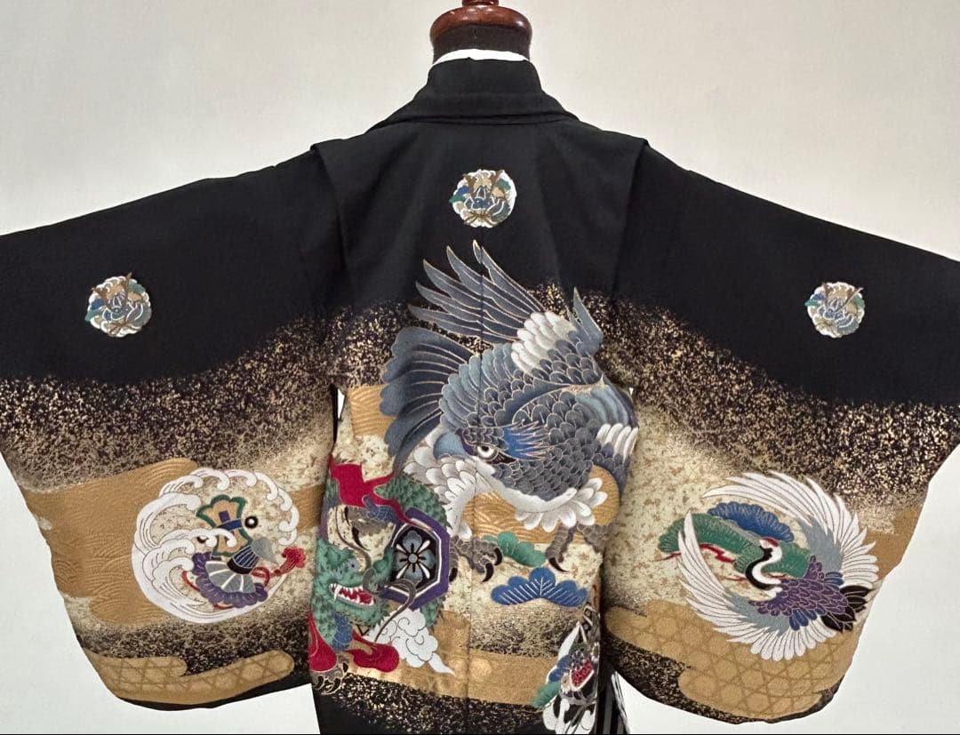 miiー❁ 七五三3歳 羽織・紐・着物・長襦袢・袴・帯・懐剣・ 肩上げ済み