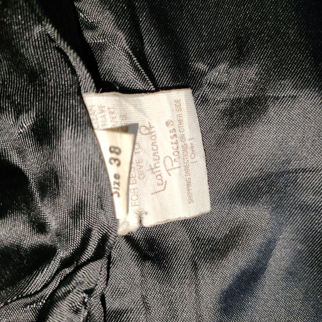 D*A様 人気定番Schot642襟付シングルライダースジャケット38ダメなら交