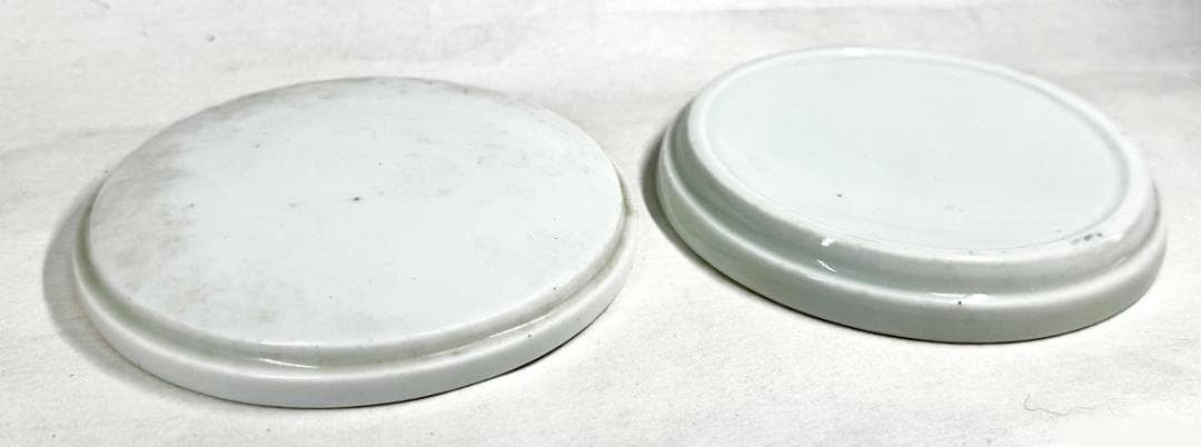 時代物 古染付唐草花文香合 青花 唐物 茶道家旧蔵 歴史有る年代物