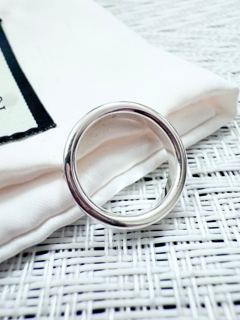 グッチ　表記　8 ダイアゴナル インターロッキングスリム 925 リング　指輪