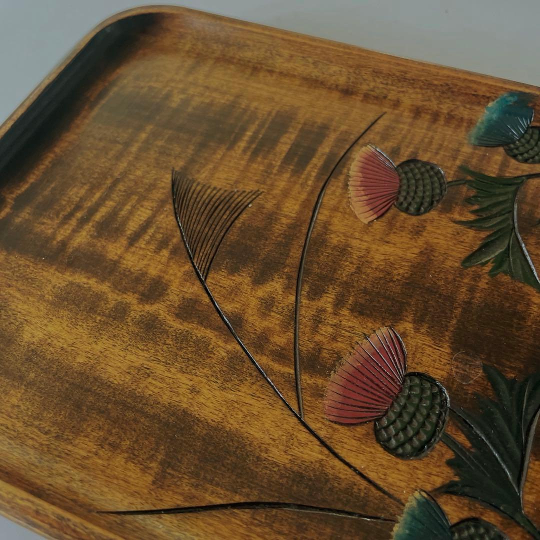 草木彫 川添日記 《角盆》 100年うつわ神様からの贈り物