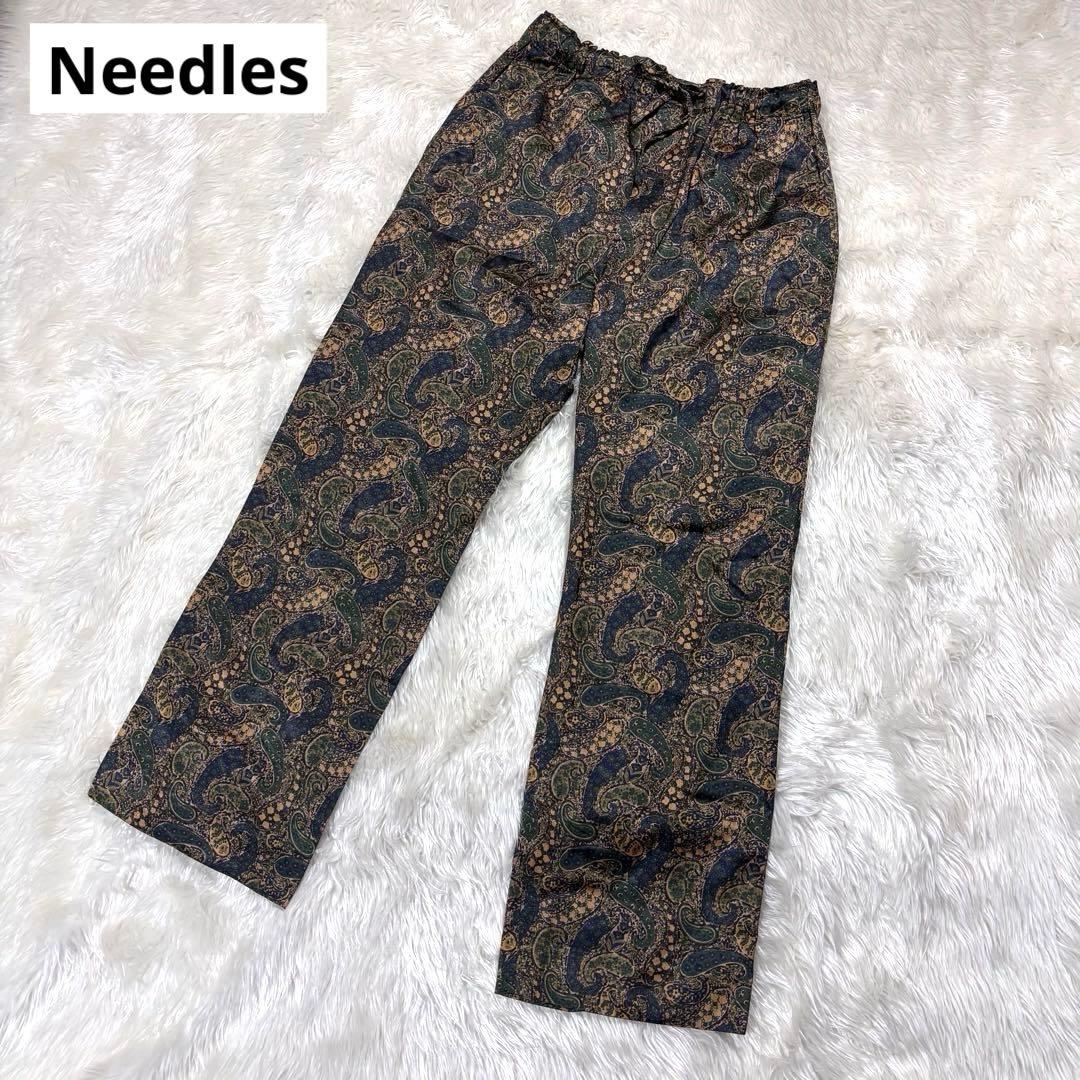 Needles 美品✨ニードルズ ペイズリー柄パンツ グリーン S - メルカリ
