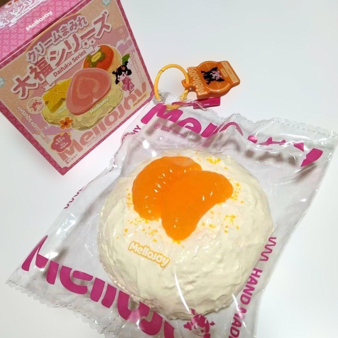 mellojoy スクイーズ クリームまみれ 大福シリーズ オレンジ - メルカリ