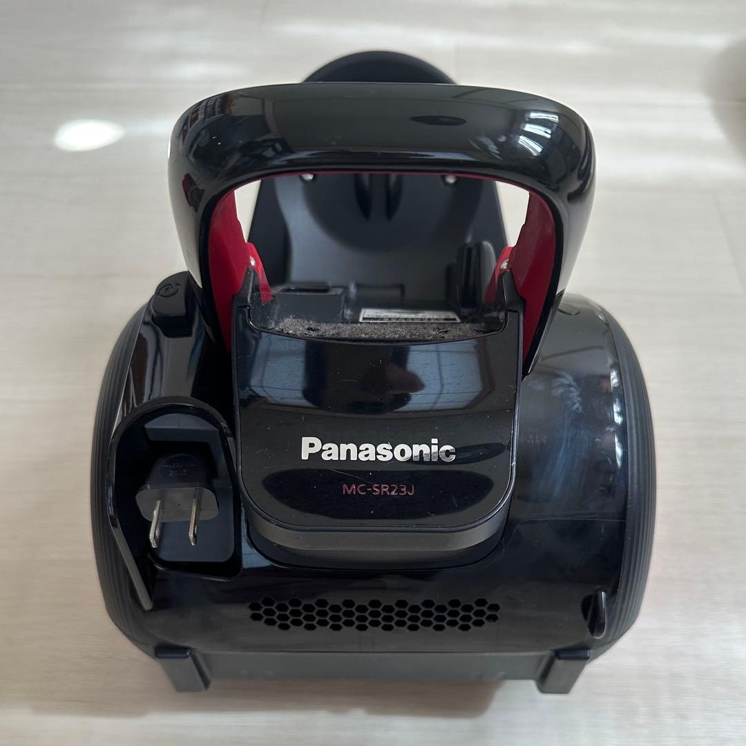 《美品》パナソニック サイクロン式掃除機 レッドブラック MC-SR23J-R