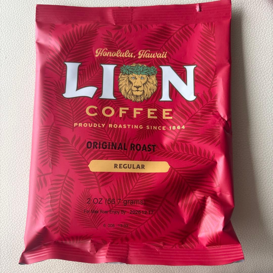 LIONコーヒーオリジナルロースト56.7g× 5袋ライオンコーヒーハワイ