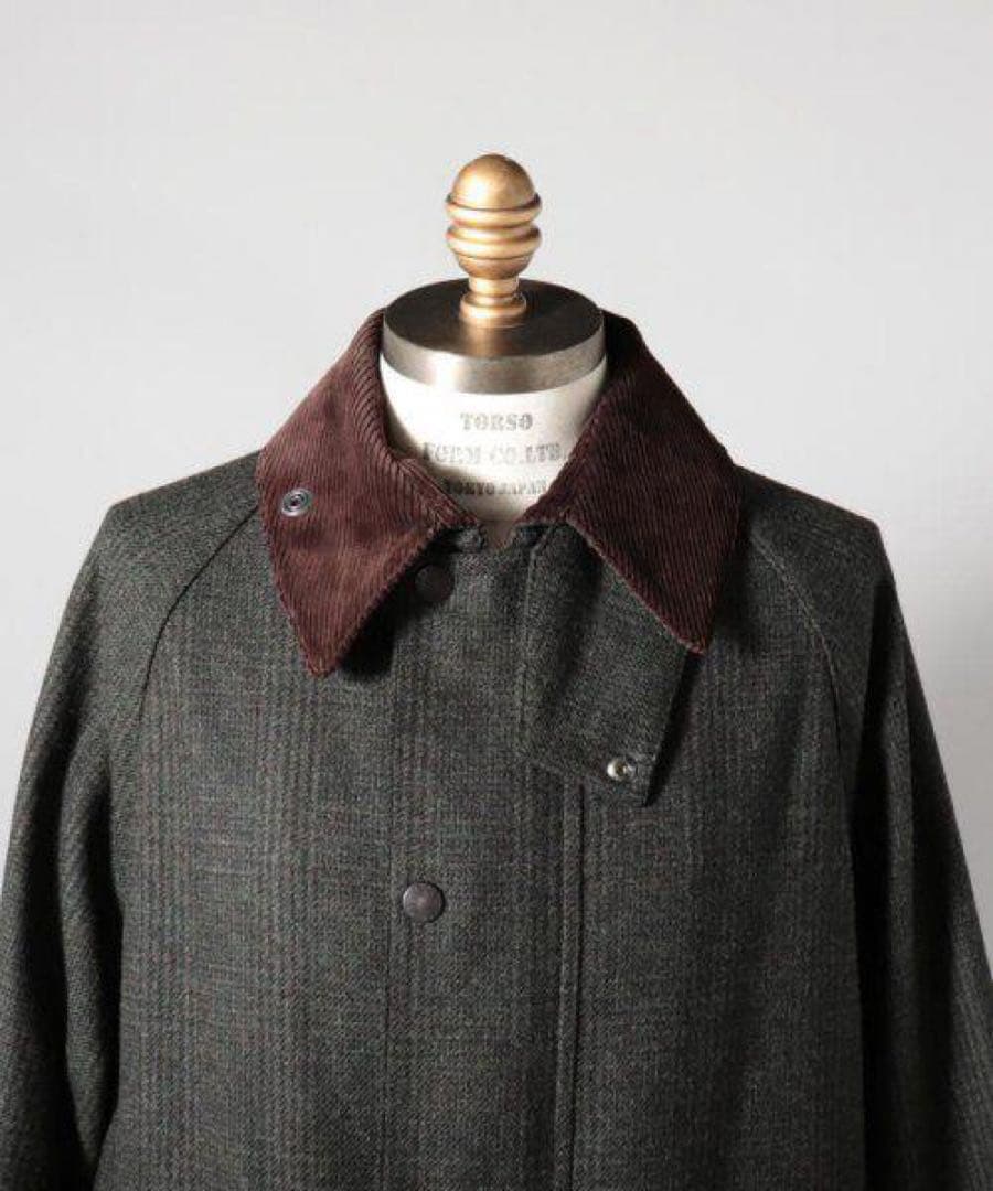 坂口健太郎着用　Barbour OVERSIZED BURGHLEY ウール