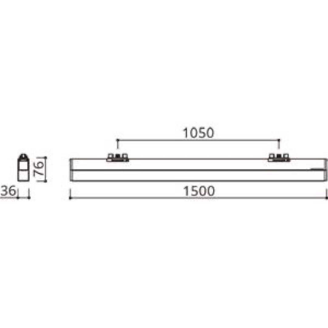 オーデリック ソリッドラインスリム 黒 1500mm 3本セット 新品未使用品