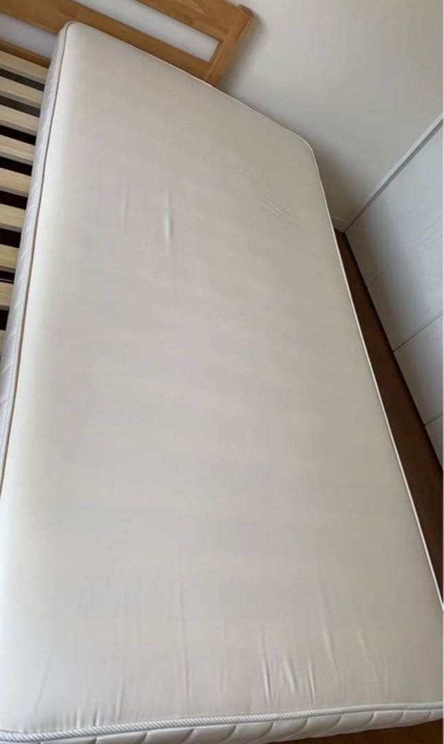 無印良品　木製シングルベッド 高密度マットレス2点セット