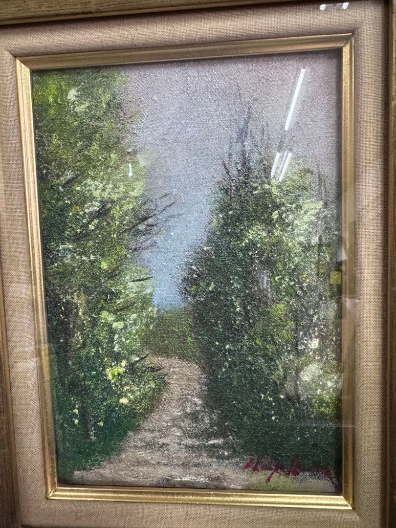 油彩画　早川佑市　SM高級額縁付き　新品未使用