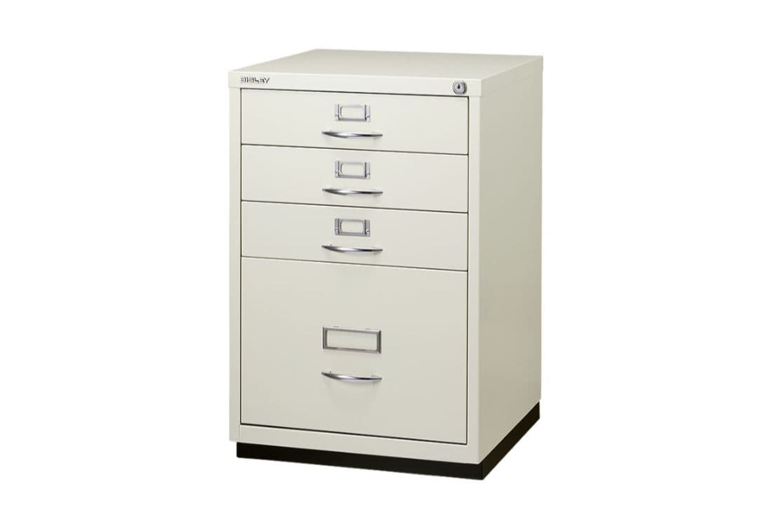 BISLEY ビスレー キャビネット 鍵無し 白 - メルカリ