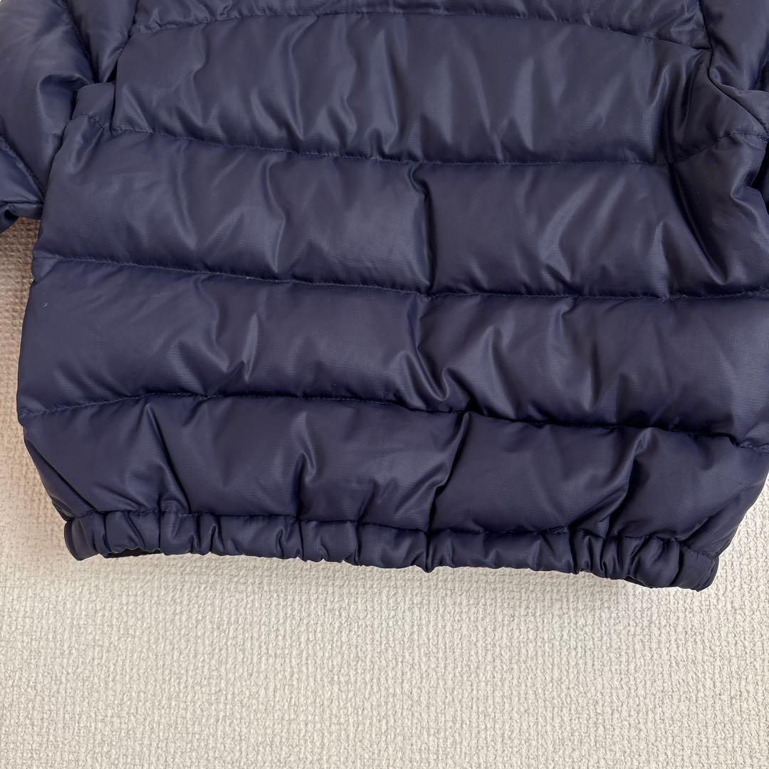 美品 ザノースフェイス ダウン ジャケット アウター キッズ ネイビー 90