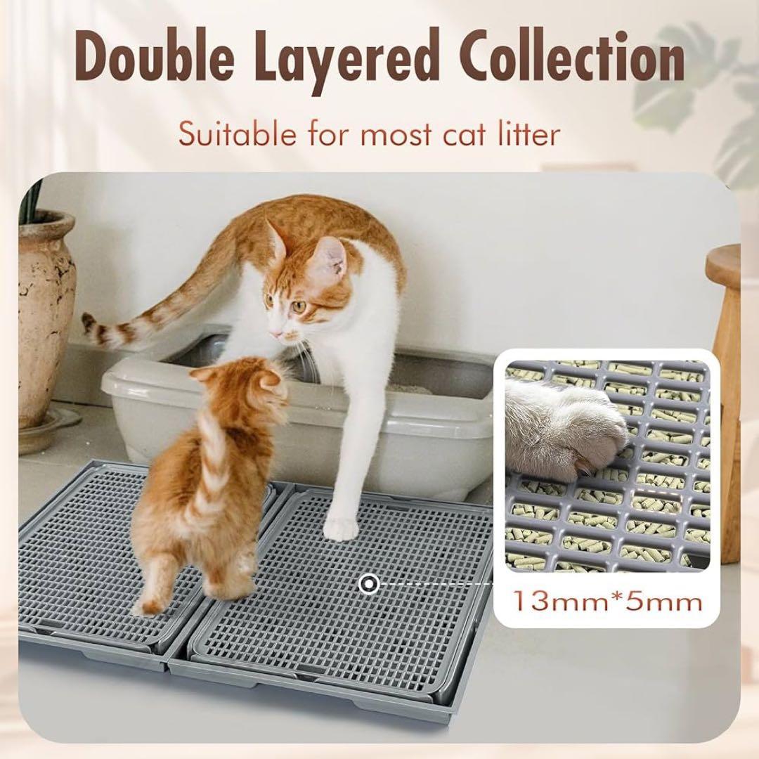 Rarenut スプライス可能な猫用トイレマット、トイレ