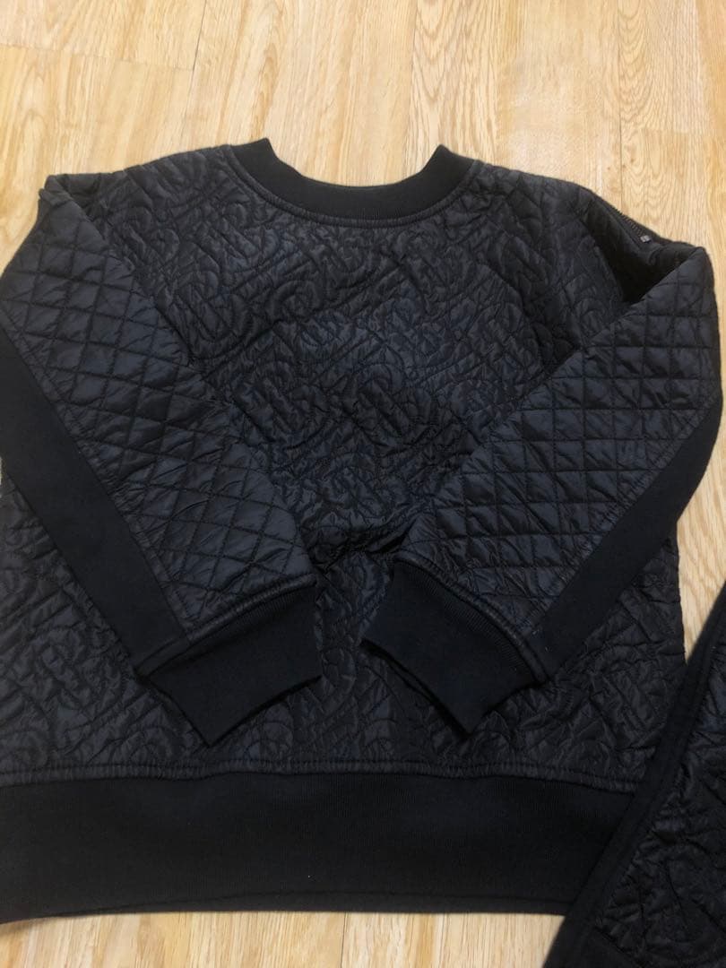 専用　バーバリー　ブラック キルティングスウェットセット
