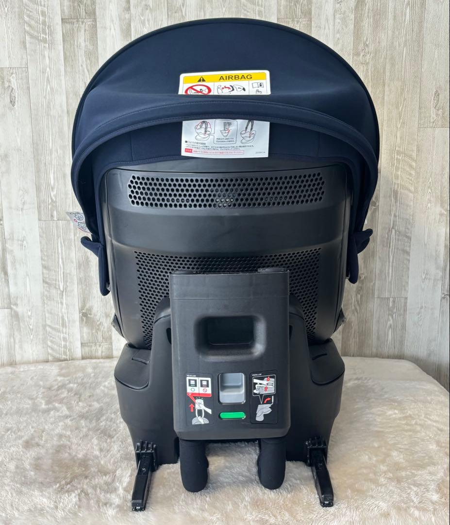 エールべべクルット4iプレミアムドライ/ネイビー/ ISOFIX/新生児/回転式