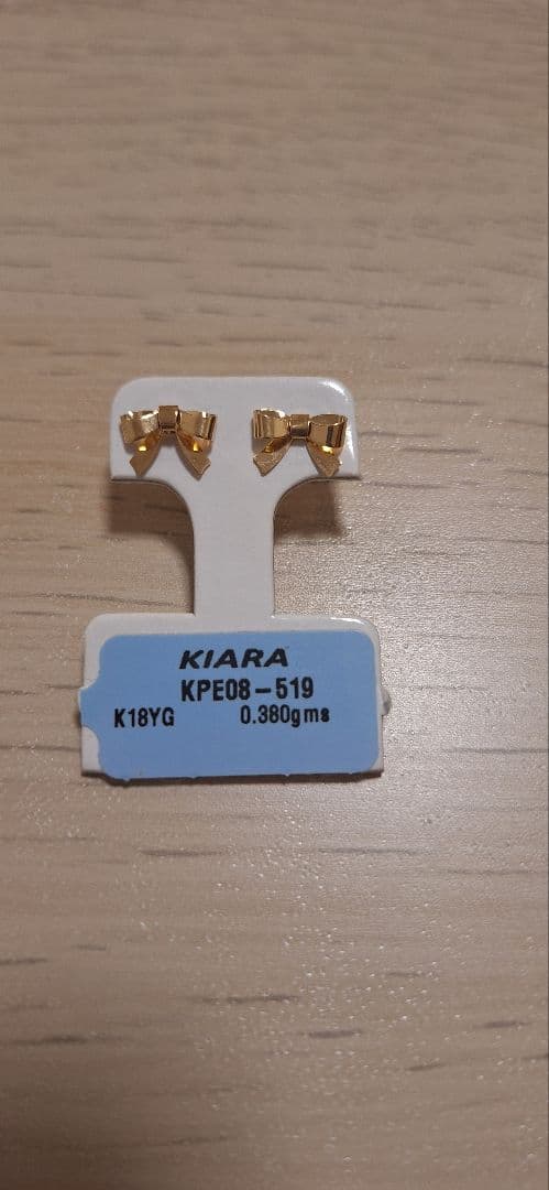 K18YG リボン ピアス KIARA
