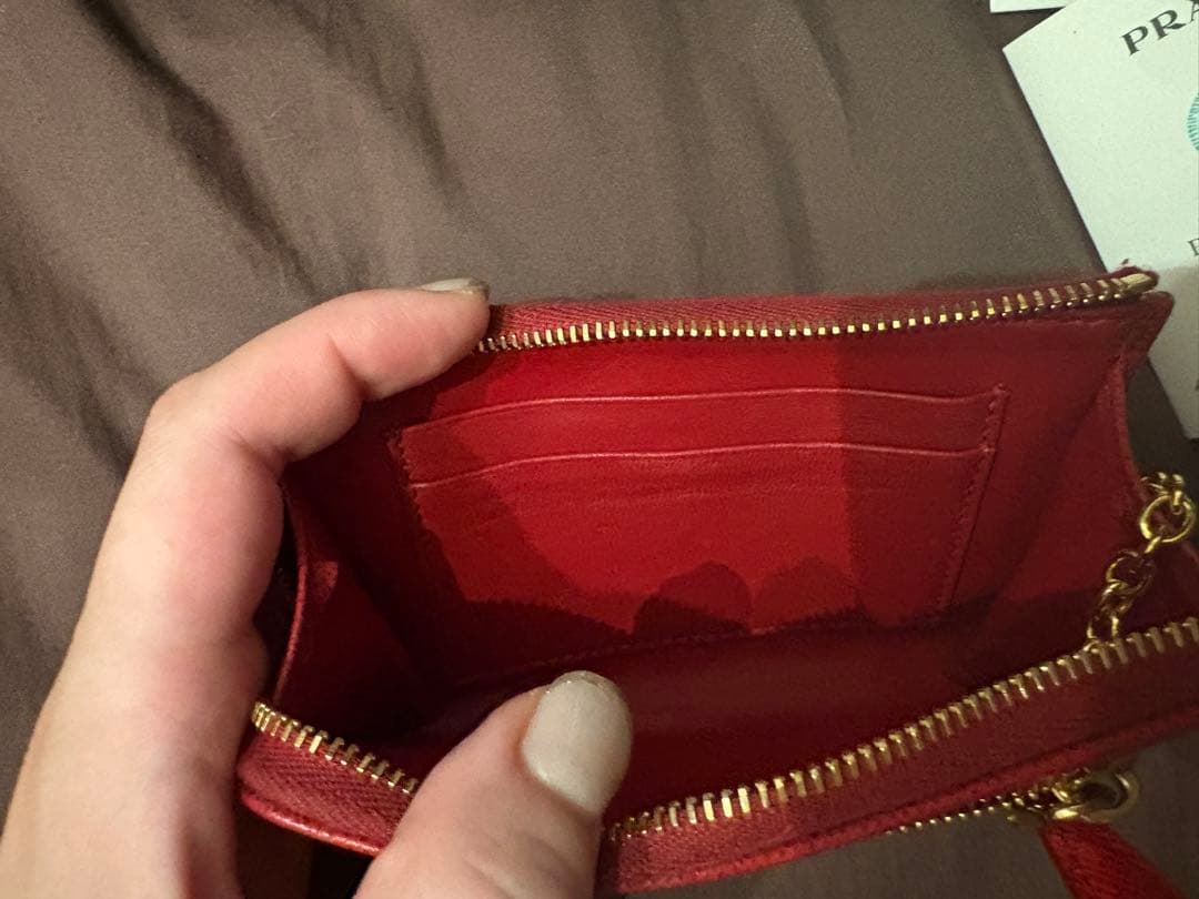 PRADA サフィアーノ　ケース　キーケース　ミニ財布
