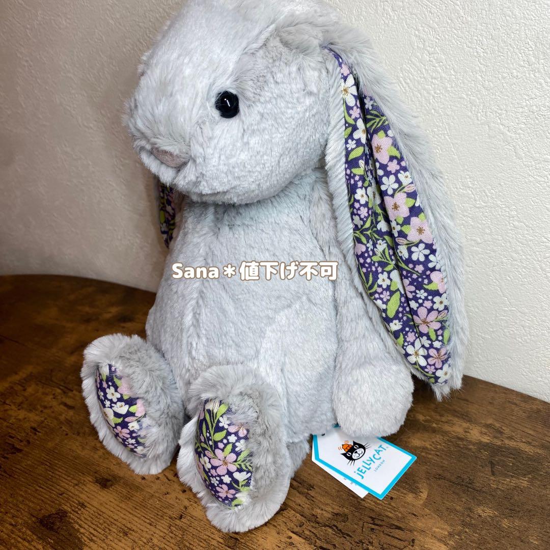 新作　新品　ジェリーキャット　ブロッサム　バニー　シルバー　花柄　グレー　M
