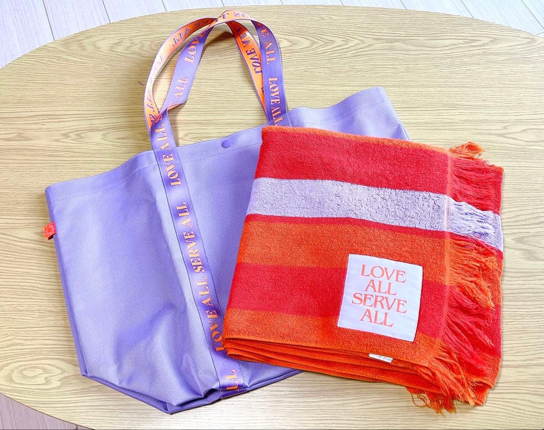 藤井風 LASA トートバッグ パープル バスタオル オレンジ