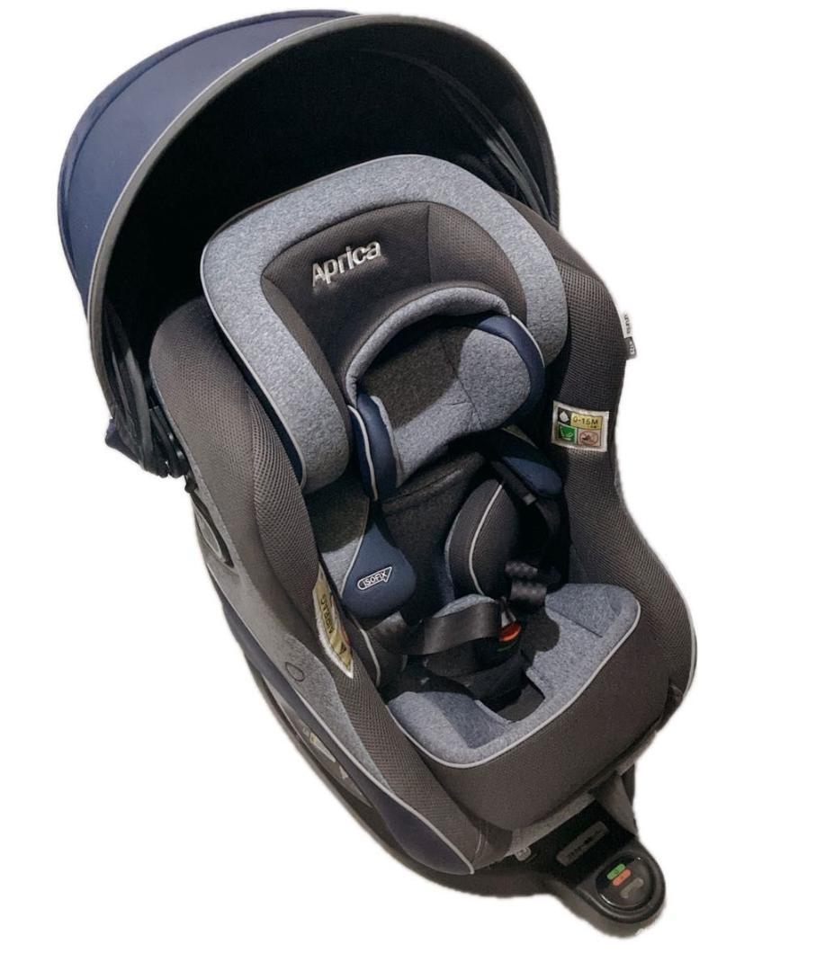 Aprica チャイルドシート グレー ISO fix対応 ライドクルー ISOFIX