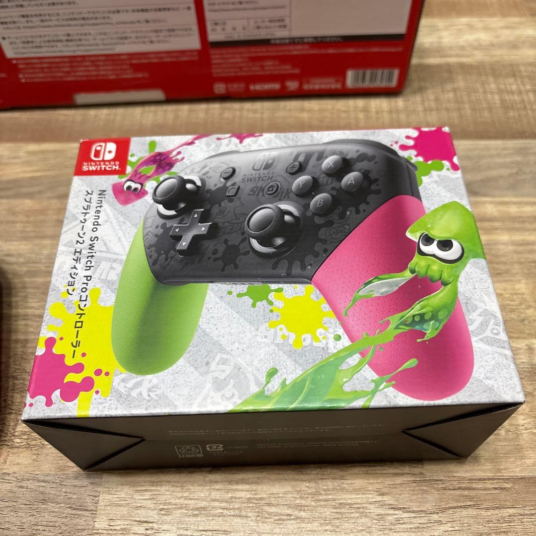 Nintendo Switch 本体 グレー　スプラトゥーンProコンセット