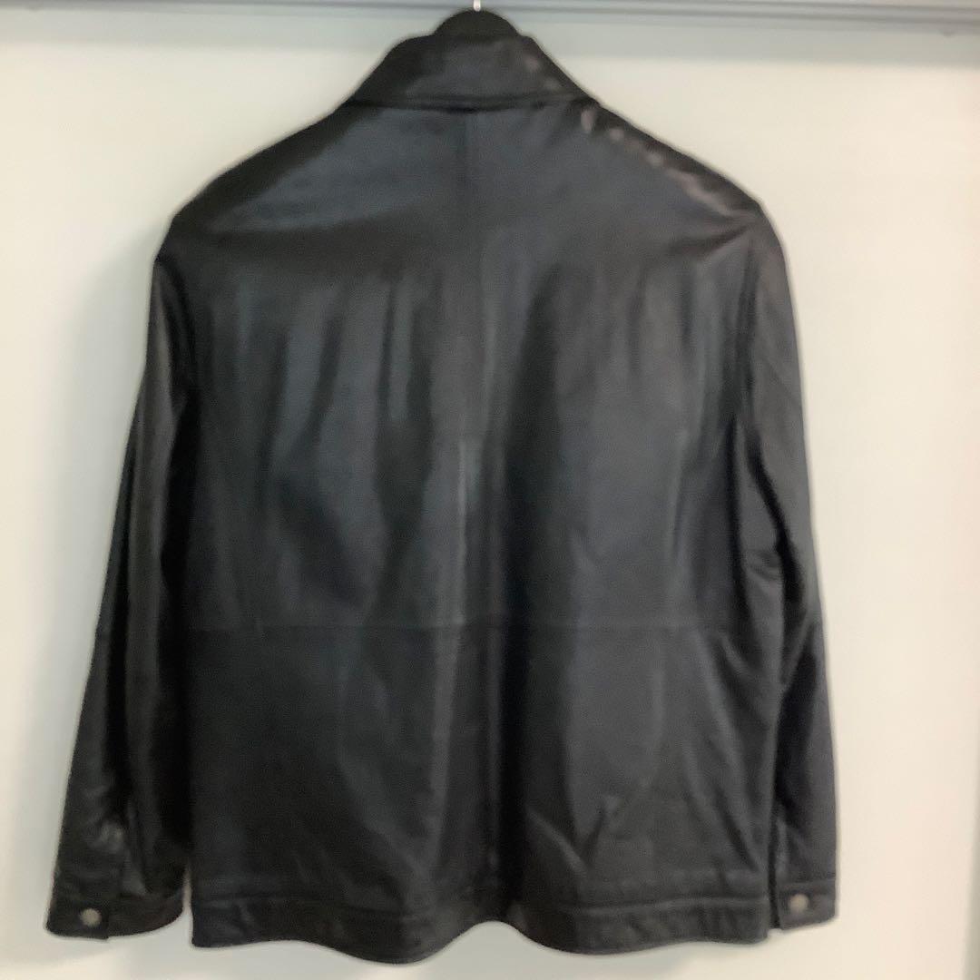 売切り】極美品 ブルックスブラザーズ レザー 羊革 シングル ライダース L