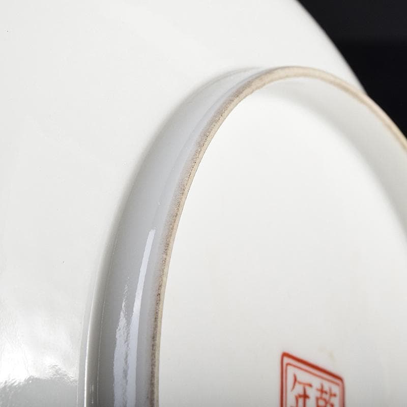 中国　乾隆年製款　粉彩　百美図盤　皿　M　R8820