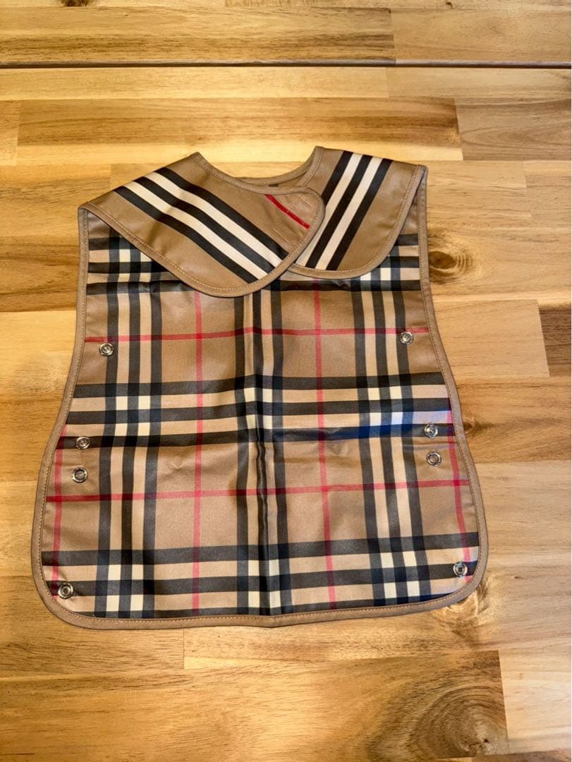 バーバリー お食事エプロン ベビー ノバチェック 綿100％ - メルカリ